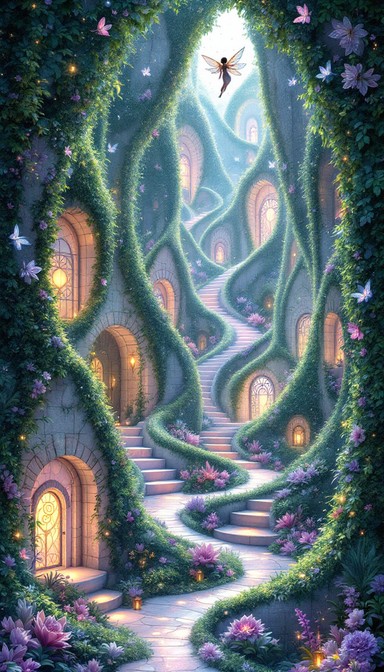 Free Enchanted Crystal Labyrinth Image - Fairy, Labyrinth, Maze ...