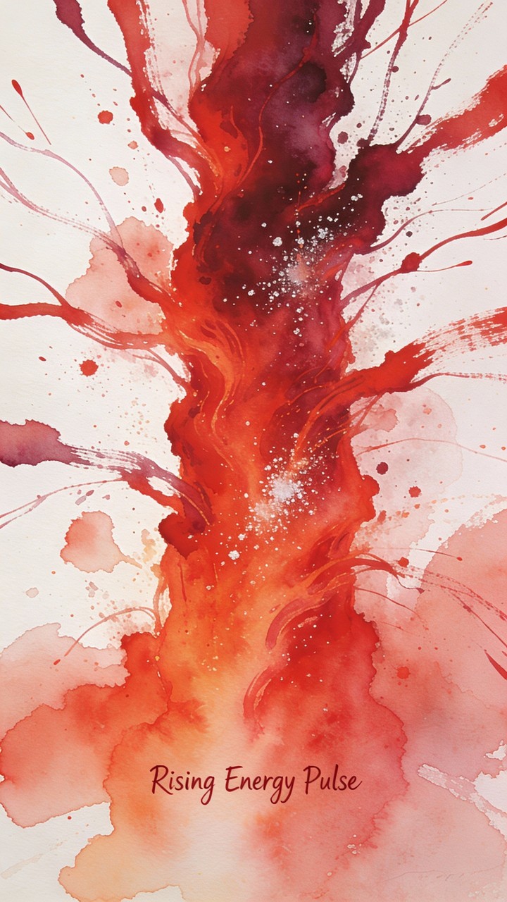 Free Red Energy Ascending Image - Watercolor, Art, Illustration ...