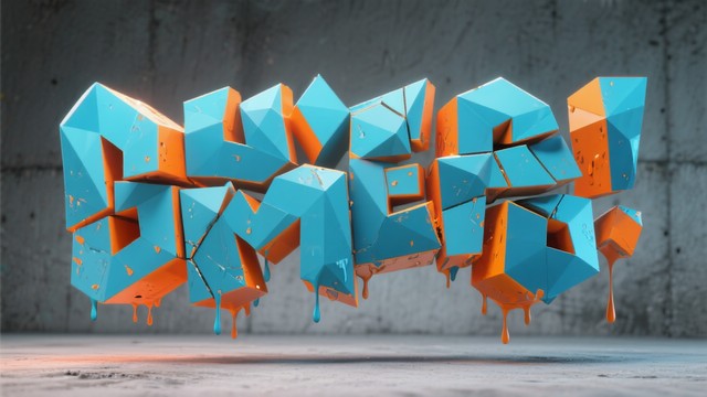 Free Colorful Typography Cascade Image - Typography, 3d, Colorful ...