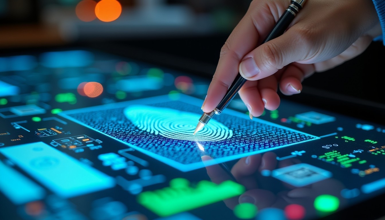 Free Fingerprint Technology Interface Image - Fingerprint, Biometric ...