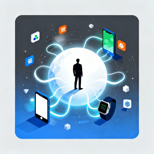 Free Connected Digital Ecosystem Image - Technology, Illustration ...