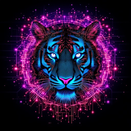Free Cyberpunk Tiger Portrait Image - Tiger, Cyberpunk, Neon | Download ...