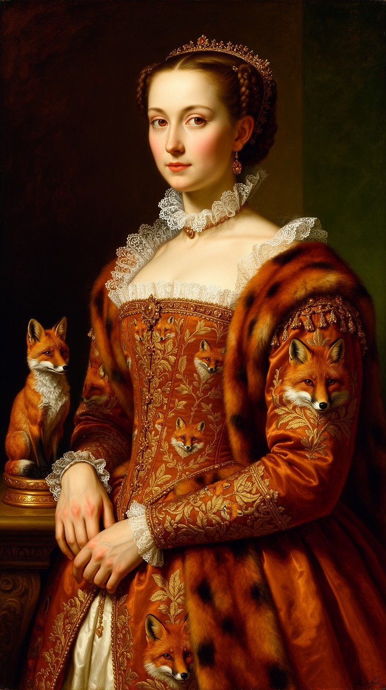 Free Renaissance Fox Lady Image - Renaissance, Portrait, Noblewoman ...