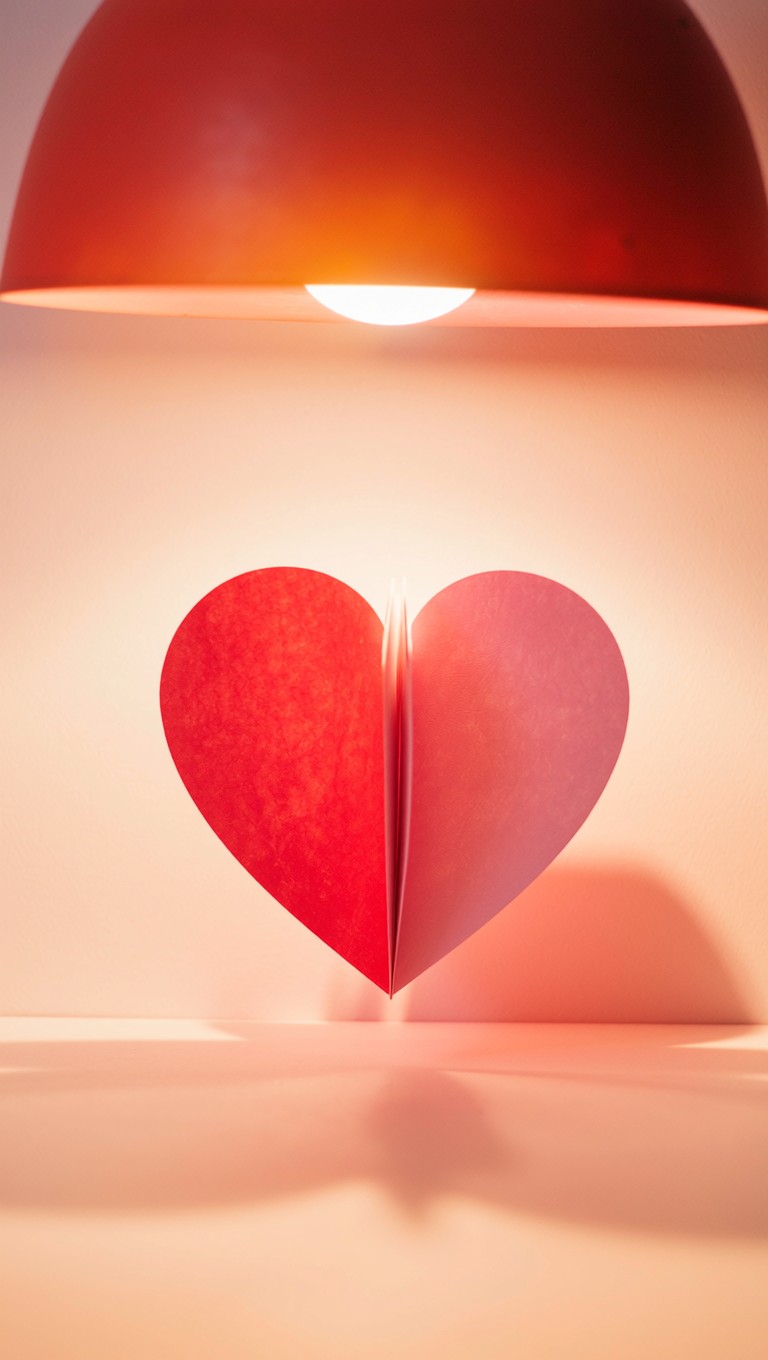 Free Paper Heart Illuminated Image - Heart, Love, Paper | Download at ...