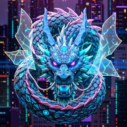 Dragon With Computer Free Cyberpunk Dragon Power Image - Dragon, Cyberpunk, Neon | Download ...