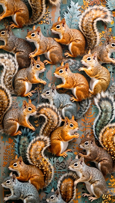 Squirrel Body Pattern Free Squirrel Pattern Textile Image | Download at StockCake