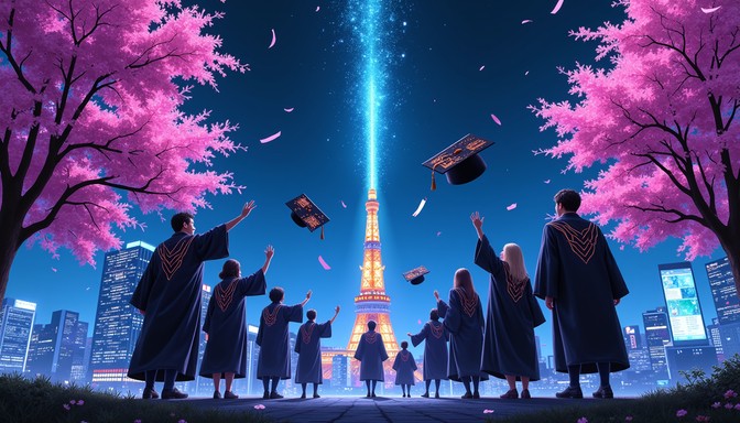Free Midnight Magic Glow Image - Silhouette, Cherry, Blossoms ...