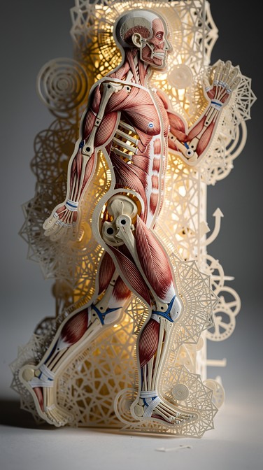 Free Paper Anatomy Art Image - Kirigami, Papercraft, Anatomy | Download ...