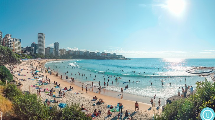 Free Sunny Beach Day Image - Beach, Sun, Skyline | Download at StockCake