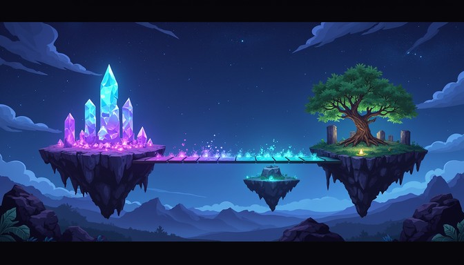 Free Enchanted Pixel Realms Image | Download at StockCake
