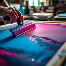 Download Vibrant Ink Transfer Image - Silkscreen, Printmaking ...
