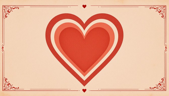 Free Retro Love Print Image - Vintage, Retro, Heart | Download at StockCake
