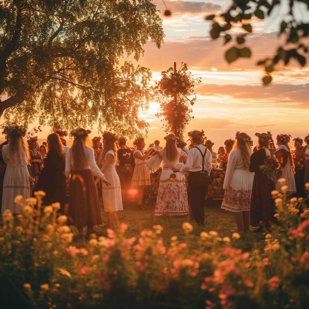 Free Enchanting Sunset Gathering Image - Sunset, Gathering, Meadow ...