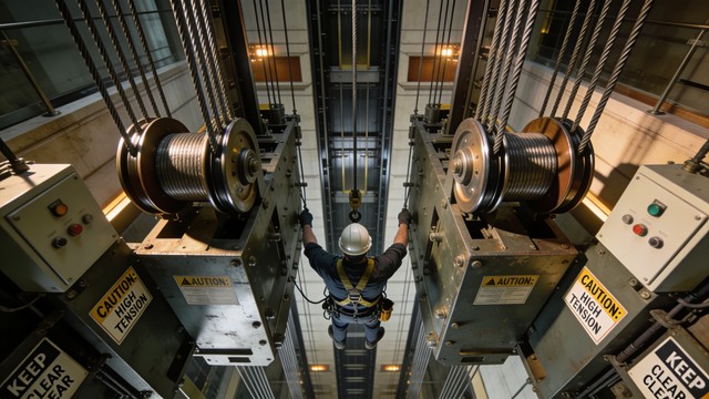 Free Elevator Mechanic Working Image - Elevator, Technician, Worker ...