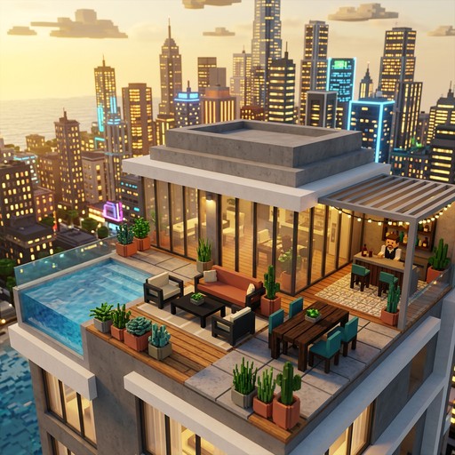 Free Voxel Penthouse Paradise Image - Voxel, Penthouse, Rooftop ...