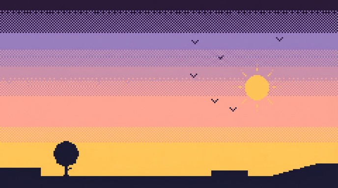 Free Peaceful Pixel Dawn Image - Sunrise, Dawn, Morning | Download at ...