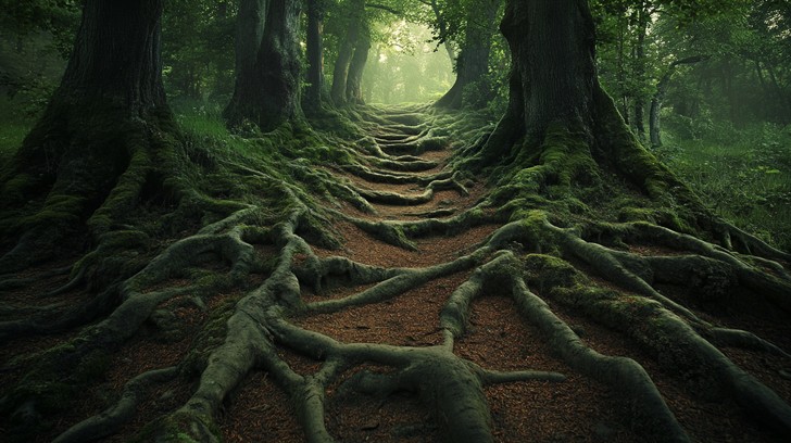 Free Mystical Forest Path Image - Forest, Mist, Trees | Download at ...