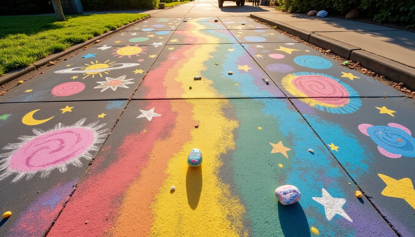 Free Vibrant sidewalk art Image - Chalk, Sidewalk, Colorful | Download ...