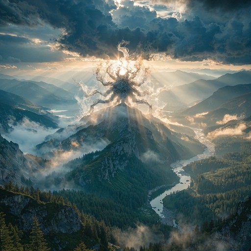 Celestial Ridge Free Mystical Mountain Guardian Image - Mythical, Celestial, Creature ...