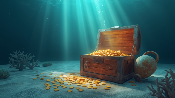 Free Underwater Treasure Discovery Image - Treasure, Underwater, Chest ...