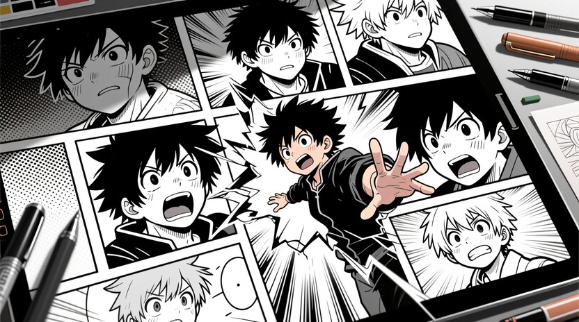 Free Dynamic Comic Panels Image - Manga, Comic, Illustration | Download ...
