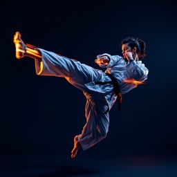 Free Powerful Kick Motion Image - Kick, Martial, Karate | Download at ...