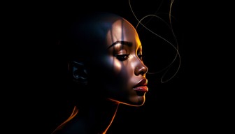 Profile Rim Light Free Luminous Profile Portrait Image - Minimal, Profile, Silhouette ...