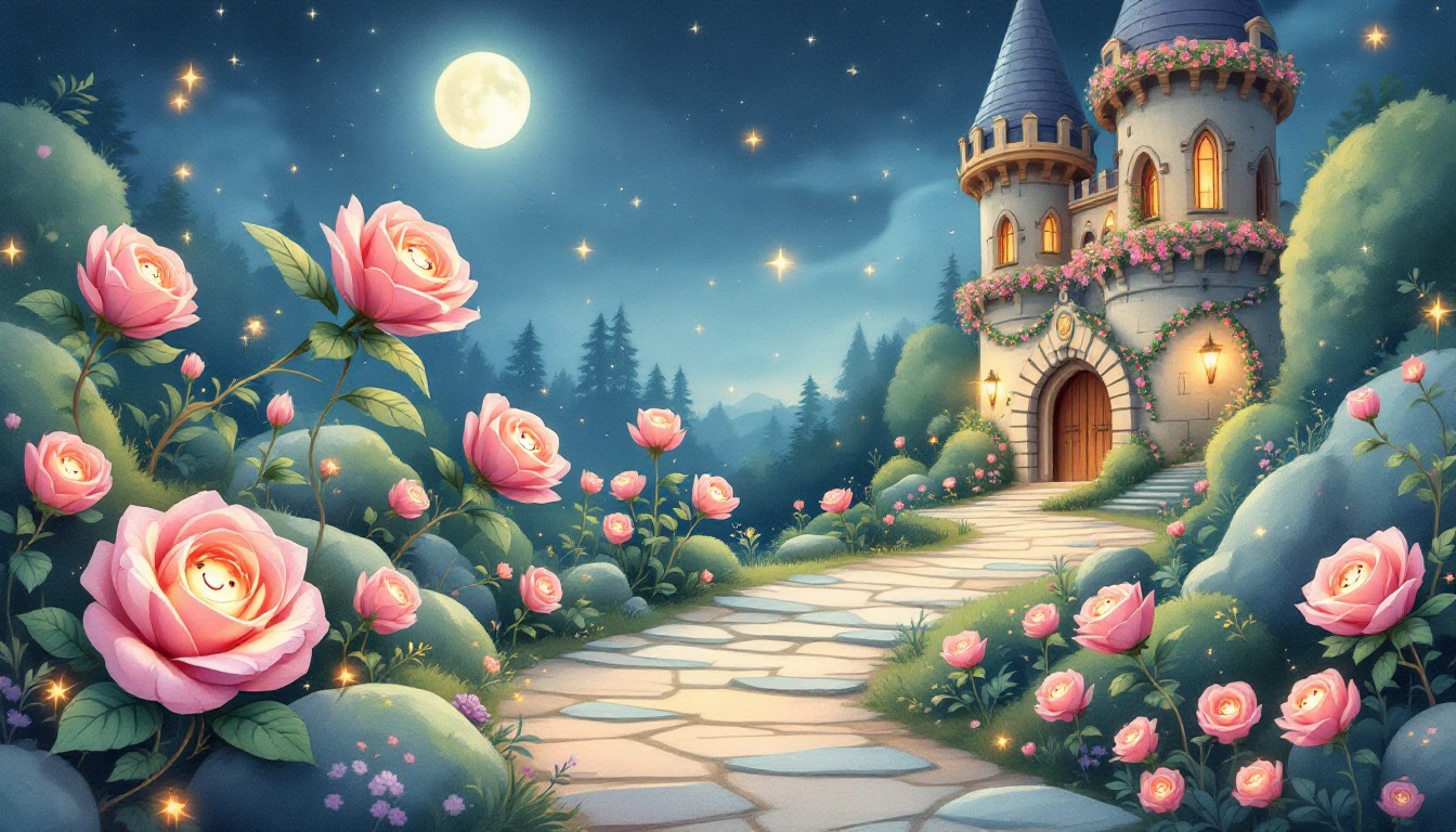 Free Enchanted Garden Castle Image - Enchanted, Garden, Castle ...