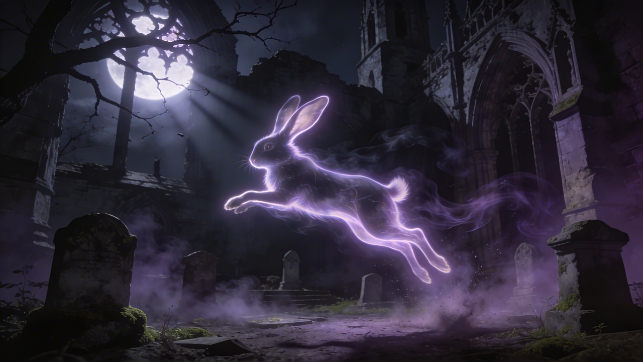 Free Spectral Bunny Leaping Image - Gothic, Bunny, Ghost | Download at ...