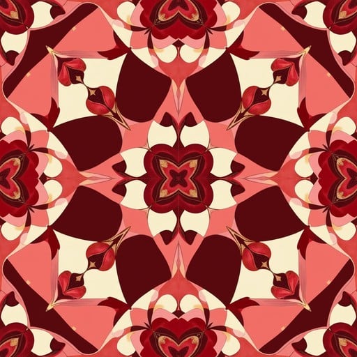 Free Geometric Heart Kaleidoscope Image - Hearts, Geometric, Artdeco ...