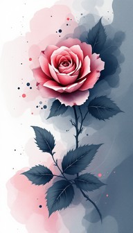 Free Bleeding Rose Art Image - Watercolor, Rose, Tattoo | Download at ...