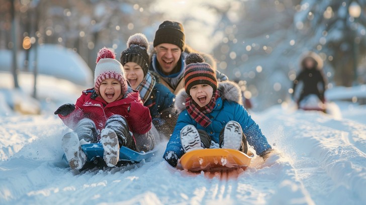 Free Joyful Winter Fun Image - Winter, Family, Fun | Download at StockCake