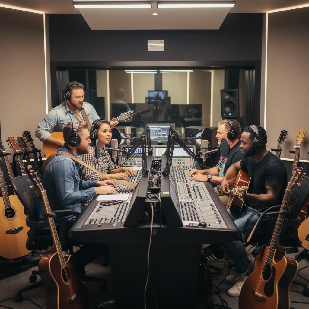 Studio Session Classic Free Studio Session Focus Image - Musicians, Studio, Recording ...
