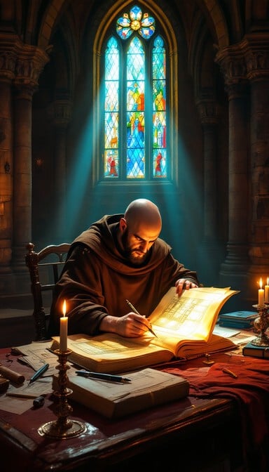 Free Medieval Monk Writing Image - Monk, Medieval, Monastery | Download ...