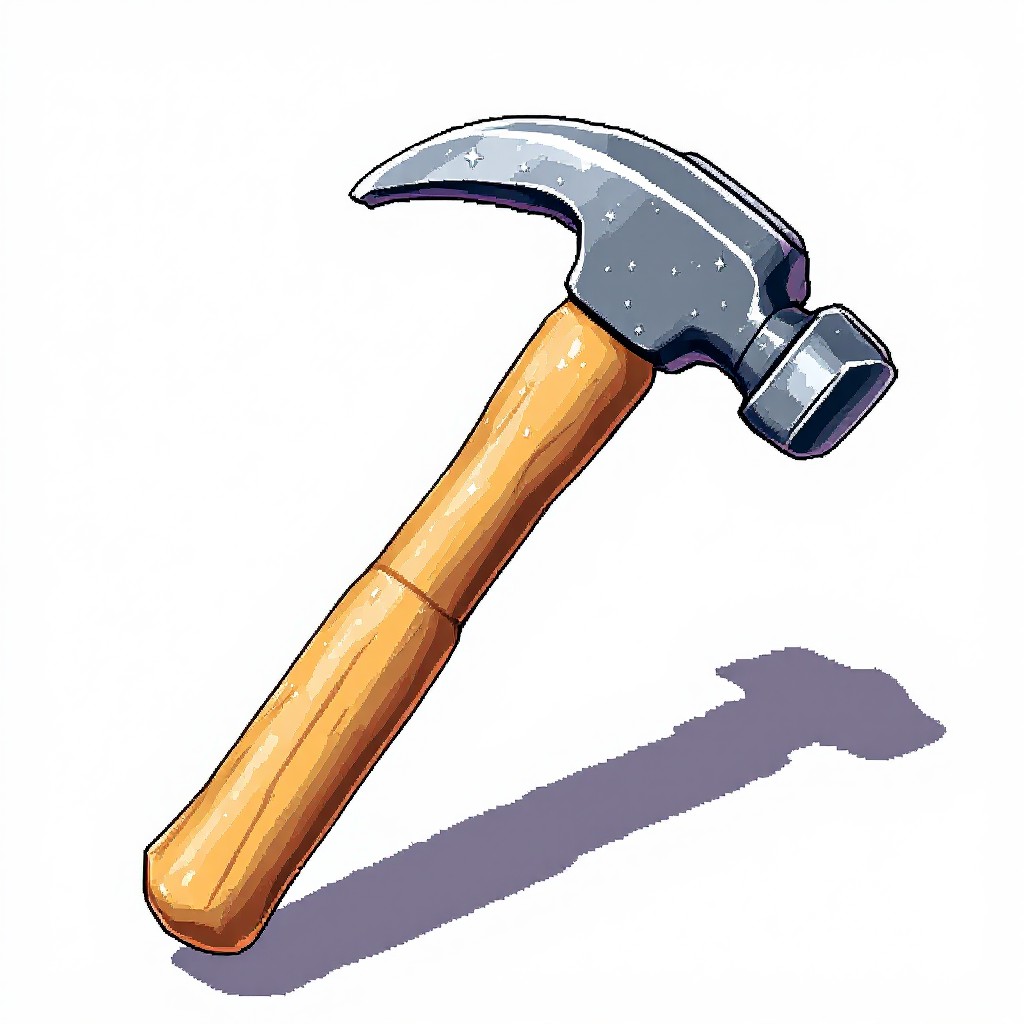 Free Pixelated Hammer Design Image - Hammer, Pixel, Tool | Download at ...