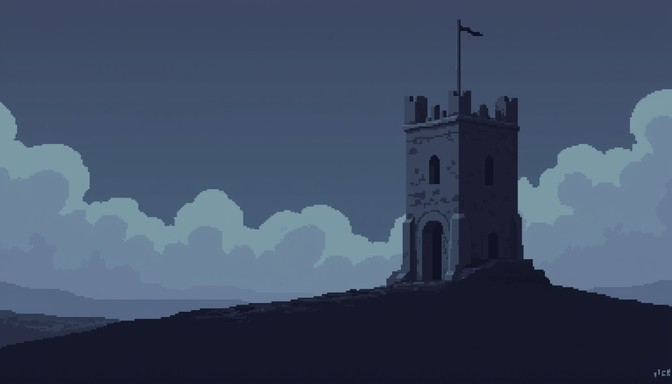 Pixels Graphics Watchtower Free Desert Tower Twilight Image - Tower, Watchtower, Desert | Download ...