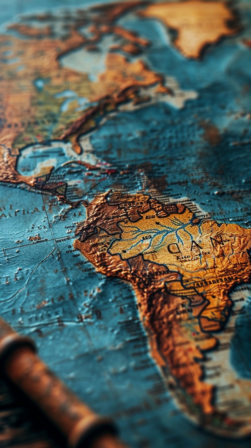 Free Vintage Map Details Image - Map, Vintage, South America | Download ...