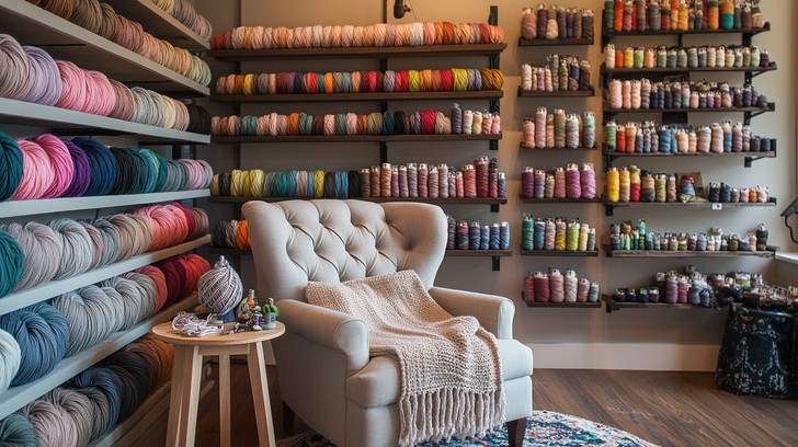 Free Cozy Craft Corner Image Crafting Yarn Armchair Download At