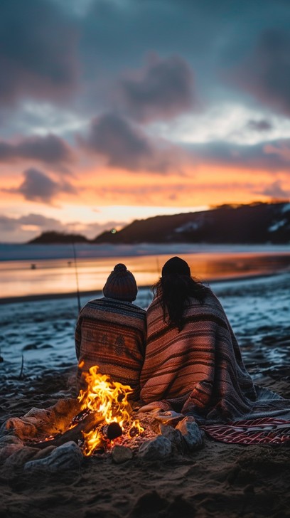 Free Beach Sunset Romance Image - Sunset, Beach, Couple | Download at ...
