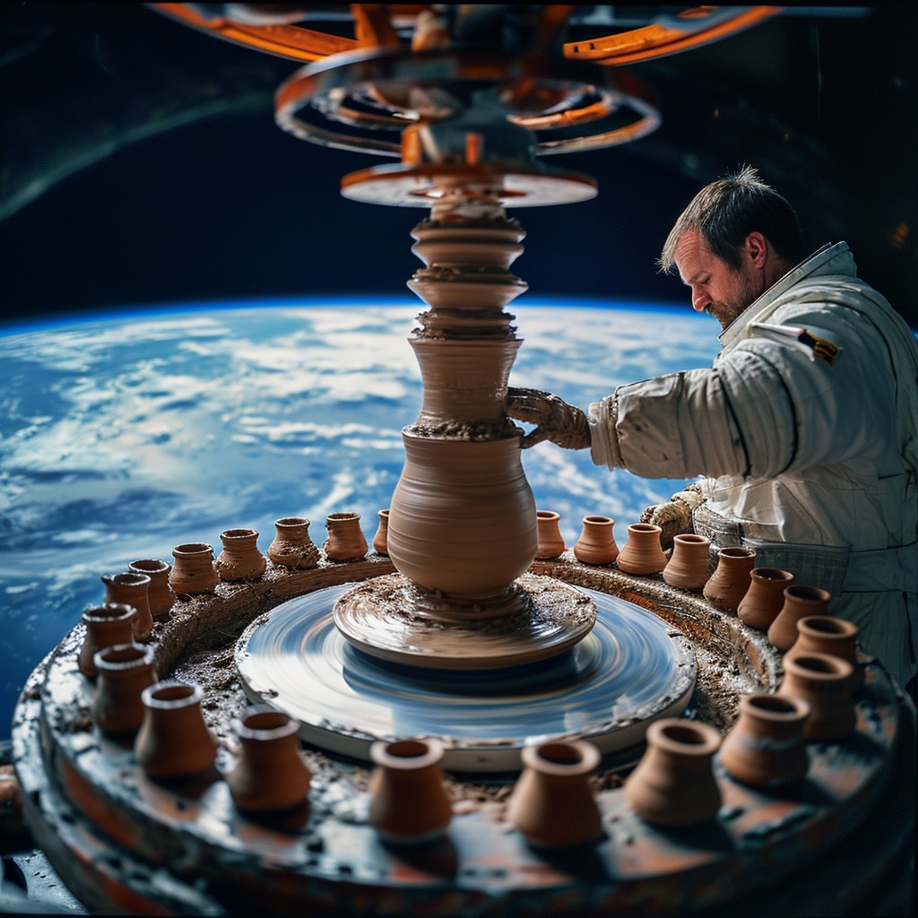 Space Pottery Example Free Cosmic Clay Crafting Image - Astronaut, Pottery, Space | Download ...