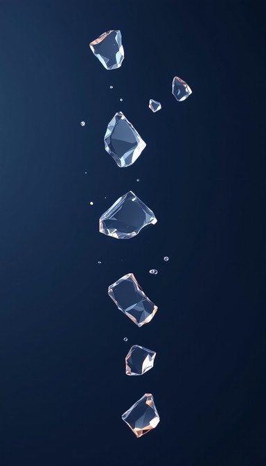 Free Floating Glass Fragments Image - Glass, Minimal, Floating ...
