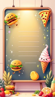 Free Playful Food Menu Image - Menu, Kawaii, Food | Download at StockCake