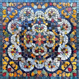 Mosiac Design Pattern Free Mosaic Floral Quilt Image - Mosaic, Quilt, Art | Download at StockCake
