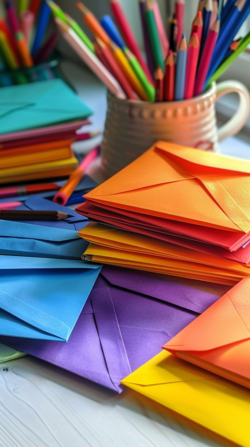 Paper Envelopes Free Colorful Paper Envelopes Image - Colorful, Envelopes, Paper ...