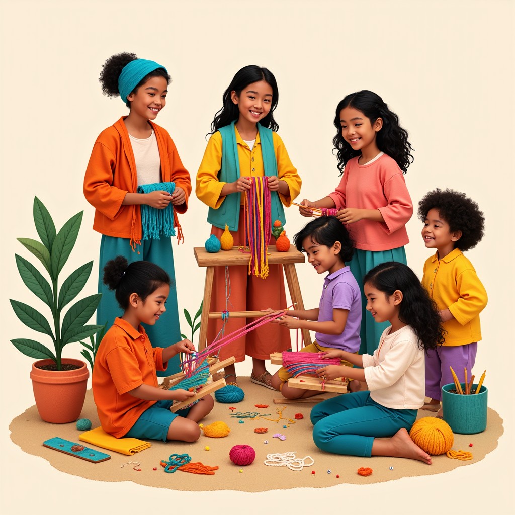 Free Collaborative weaving circle Image - Weaving, Crafting, Community ...