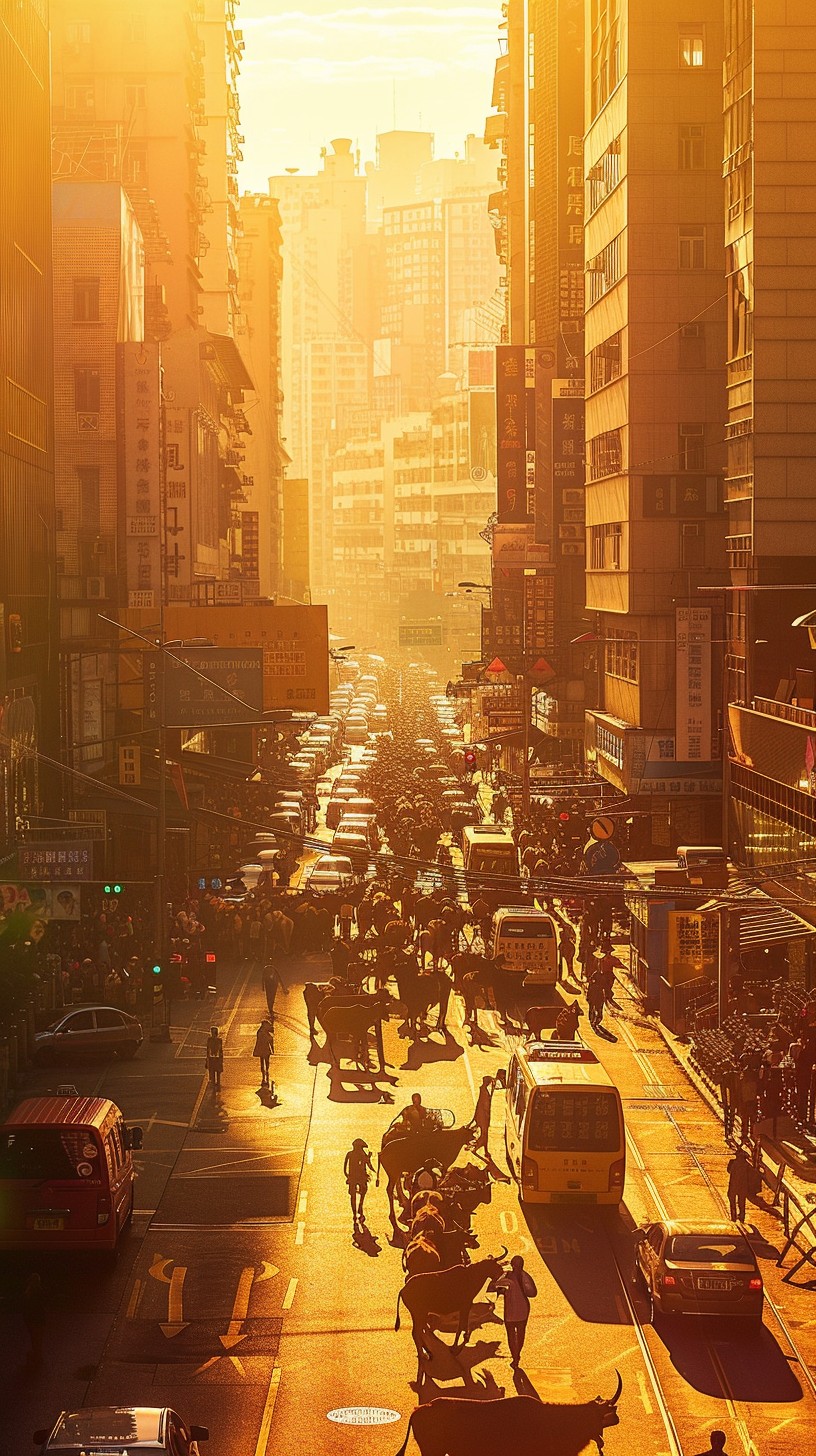 Free Bustling City Street Photo - City, Sunset, Street | Download at ...
