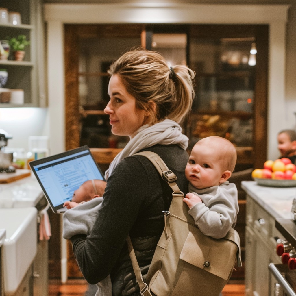 Multitasking Mom Free Multitasking Mom Moment Image - Motherhood, Multitasking, Baby ...