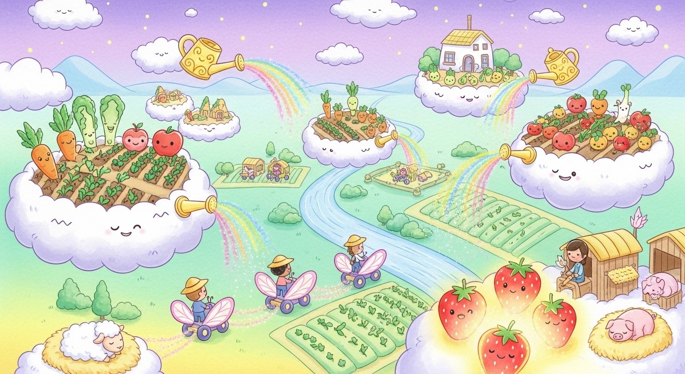 Free Floating Farm Fantasy Photo - Whimsical, Farm, Fantasy | Download ...