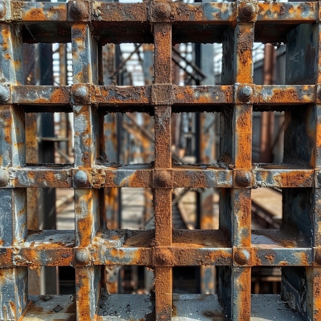 Free Rusty metal grid Image - Rust, Metal, Grid | Download at StockCake