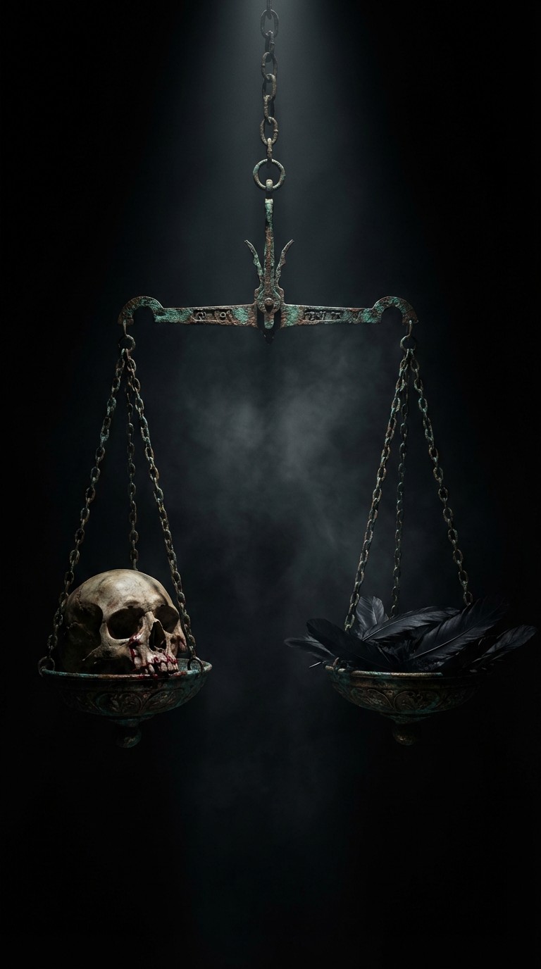 Free Mortality's Balance Scales Image - Gothic, Dark, Skull | Download ...